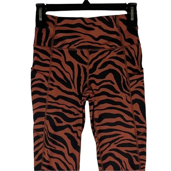 Fabletics PureLuxe Twist Leggings Womens Size XS Brown Black - Picture 3 of 15